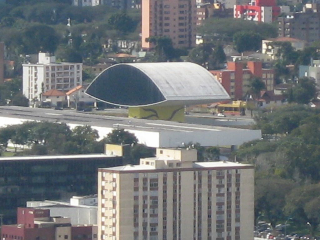 Predio Brasiltelecom - Curitiba - Terraço - Museu "do Olho" by Laércio Brigido