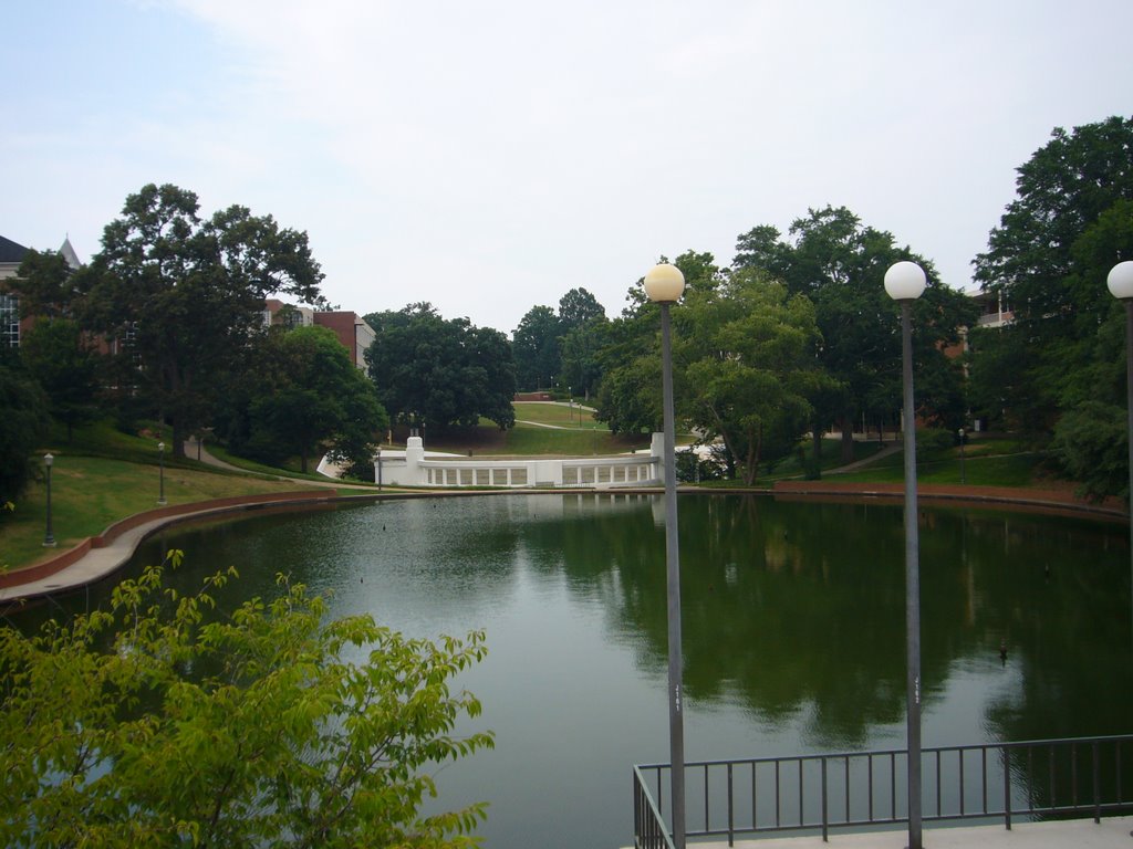 Reflection Pond from Library Bridge by clbaber