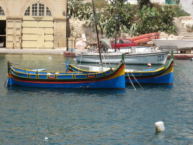 Typical Maltese Fishing Boat (Luzzu) by hockyplar