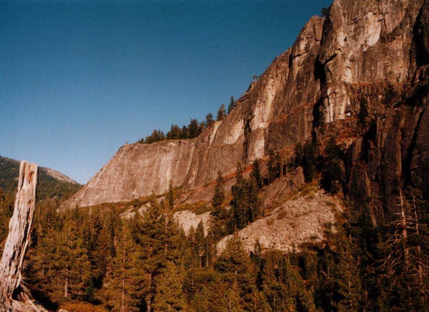 Lovers Leap Rock wall, near Strawberry Lodge, SW of Lake Tahoe by berkelj