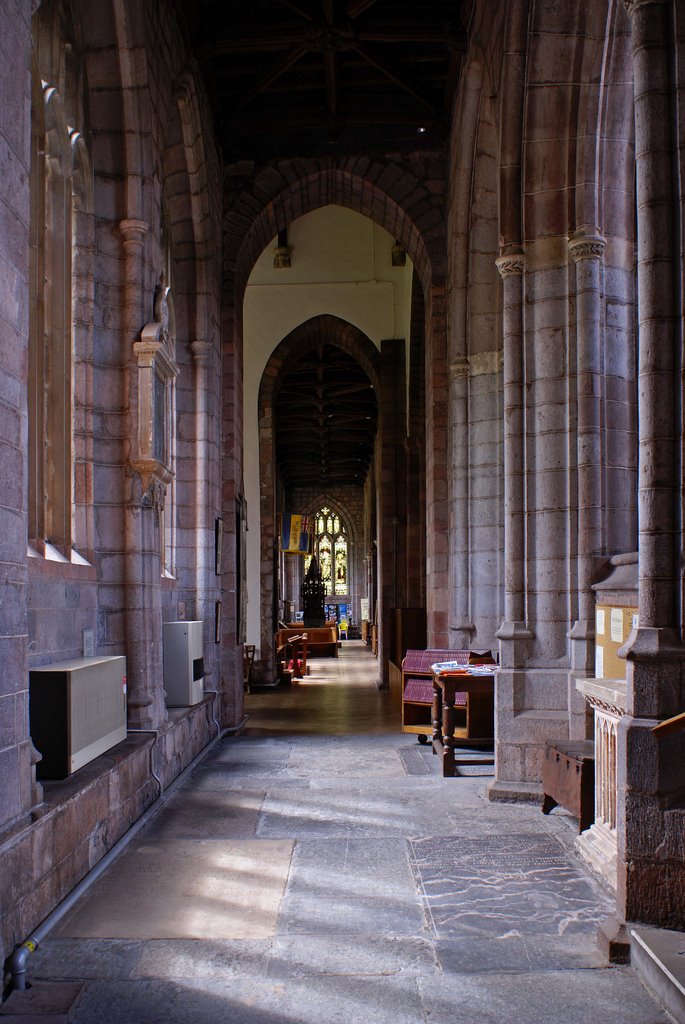 Crediton Parish Church (Interior). by Andrew Head