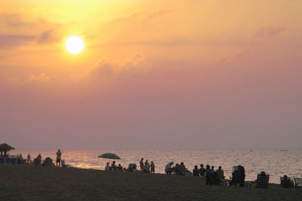 Purple haze 1 - Playa Les Marines, Denia, Spain by David Ian Wilson