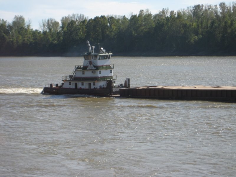 Missouri River Barge by Harnky