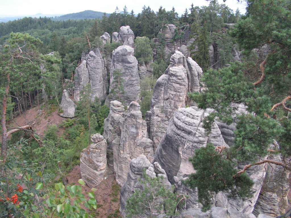 Csehország, Cseh-Paradicsom (Český ráj, Böhmisches Paradies), Prachovi sziklák (Prachovské Skály), SzG3 by szalay3