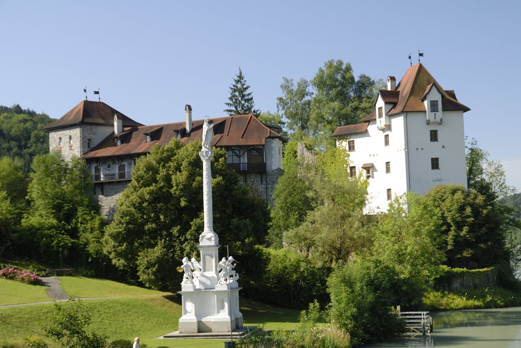 Mariensäule + Schloß Wernstein by H-H. Sander