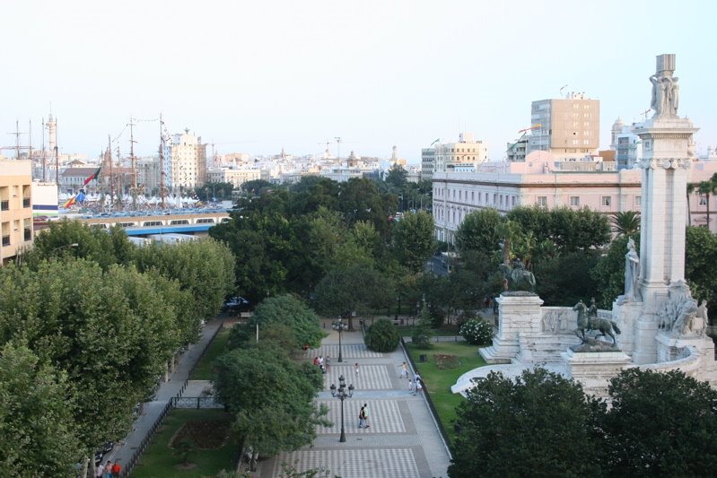 Vista superior Plaza España y Muelle en Gran Regata - RGF by Rafael Grimaldi