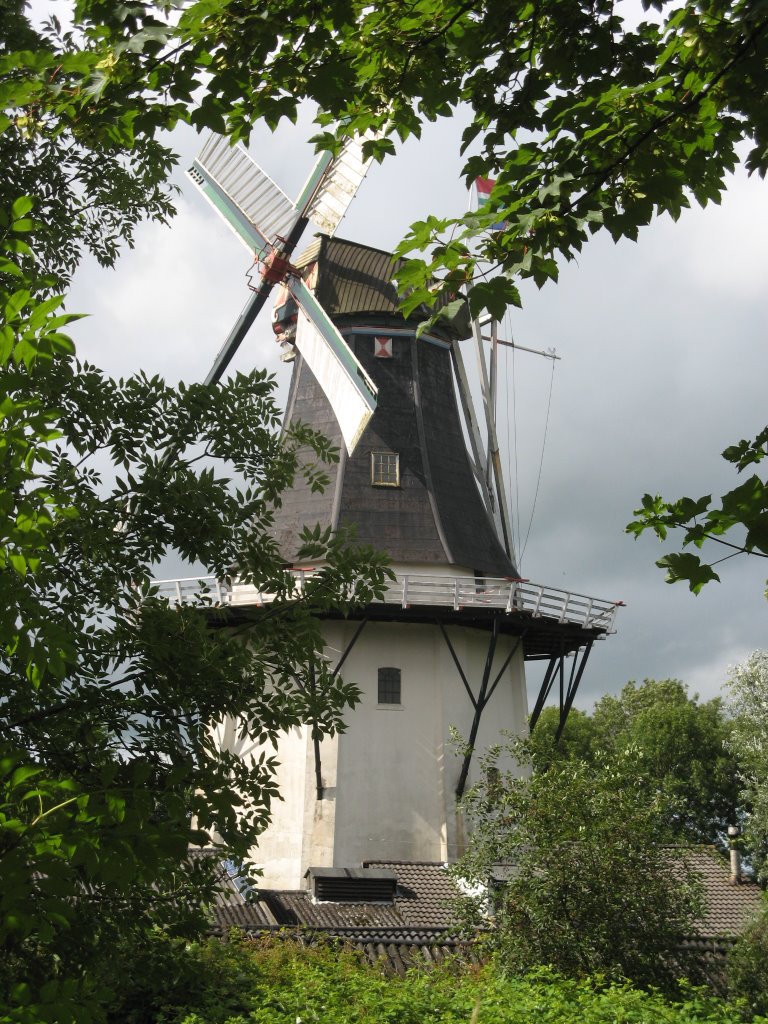 Molen Wilhelmina Noorderhoogebrug Groningen by Tik van de Molen