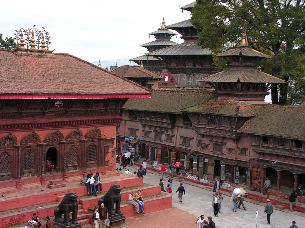 Durbar plein, Kathmandu by Sander Keurntjes