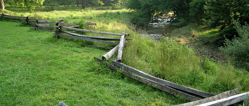 Log fence at Valley Forge by Brendan O'Donoghue