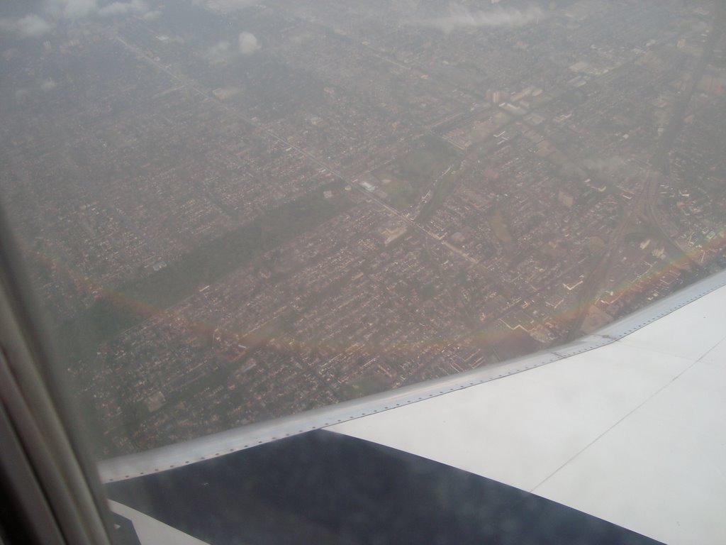 Rainbow from Airplane by A J Butler