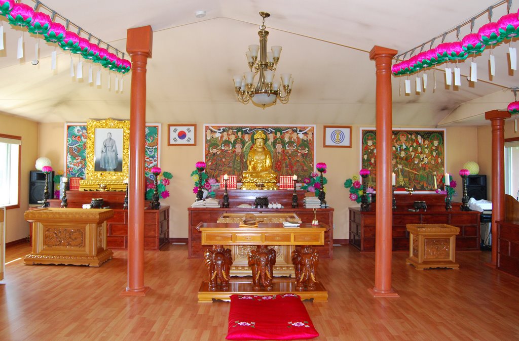 Pyung Hwa Sa Shrine Room by Karma Yonten Gyatso