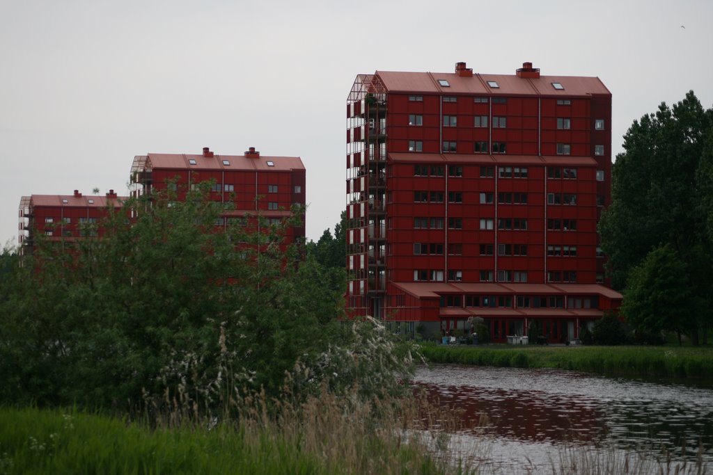 Regenboogbuurt - Rode Flats by Olaf T