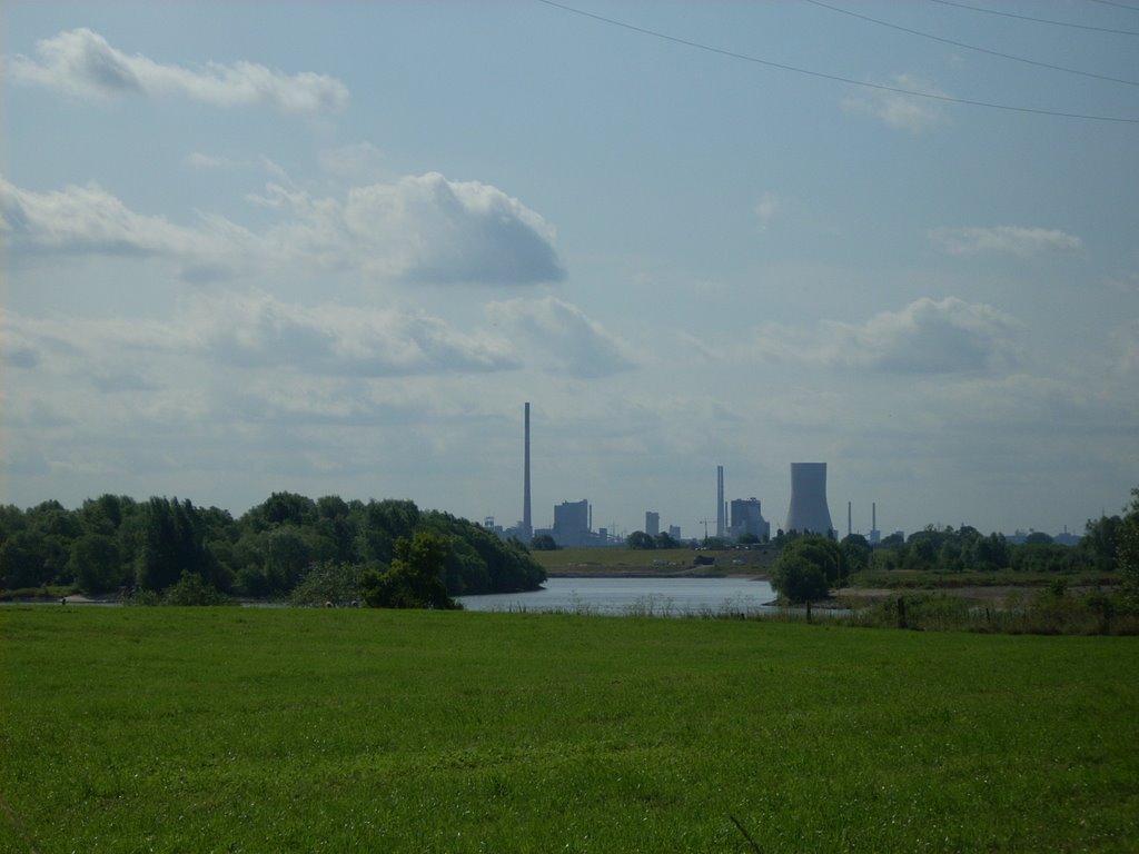 Voerde-Götterswickerhamm ( Rhein/Duisburg-Walsum ehem.Bergwerk Walsum 1/2 ,Kraftwerk Walsum/HKW Walsum 10 ) Juli 2009 by DortmundWestfalica