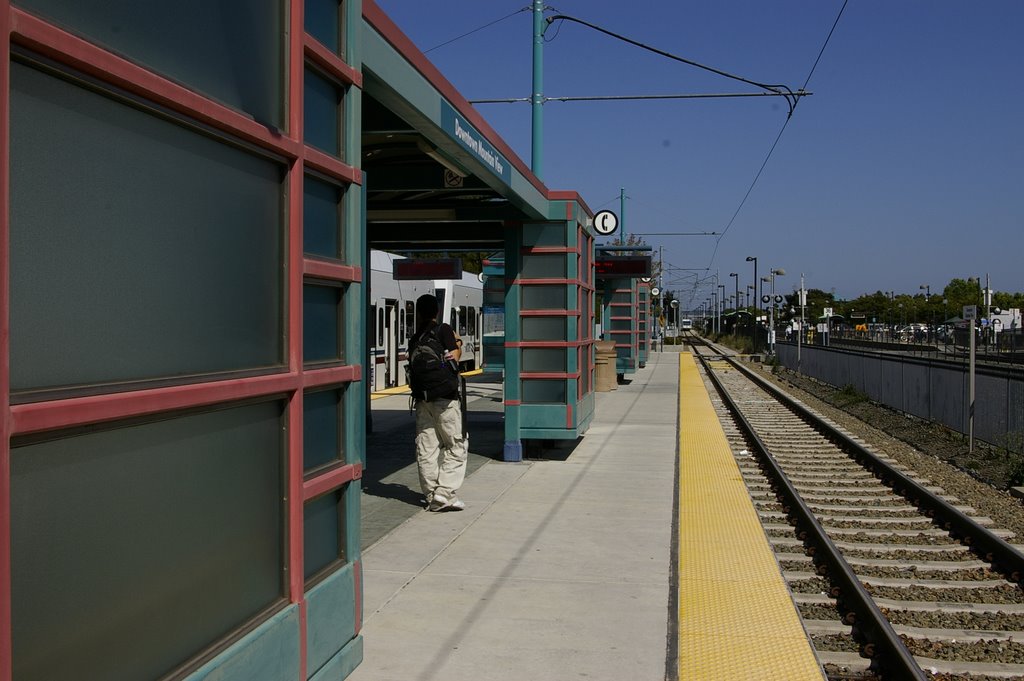 Light Rail Station - Downtown Mountain View by Nathan Cook