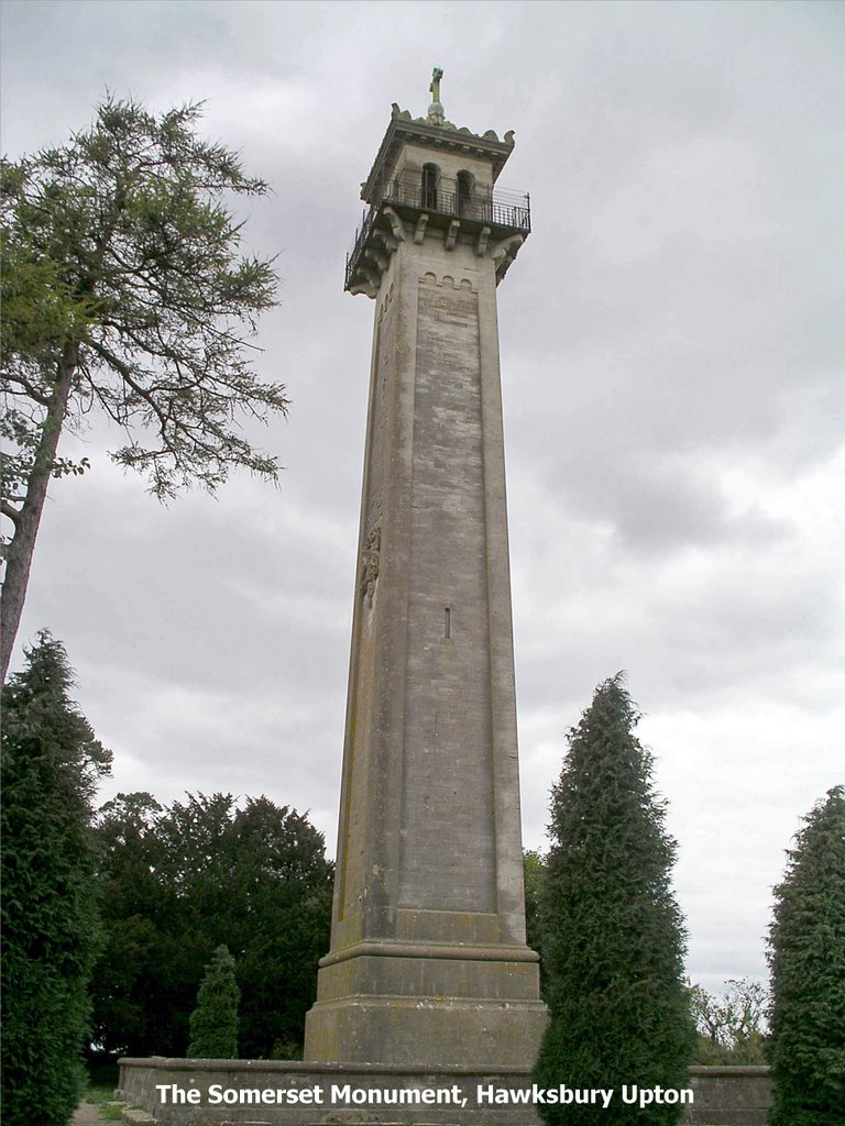 The Somerset Monument in Hawksbury Upton by Collin West