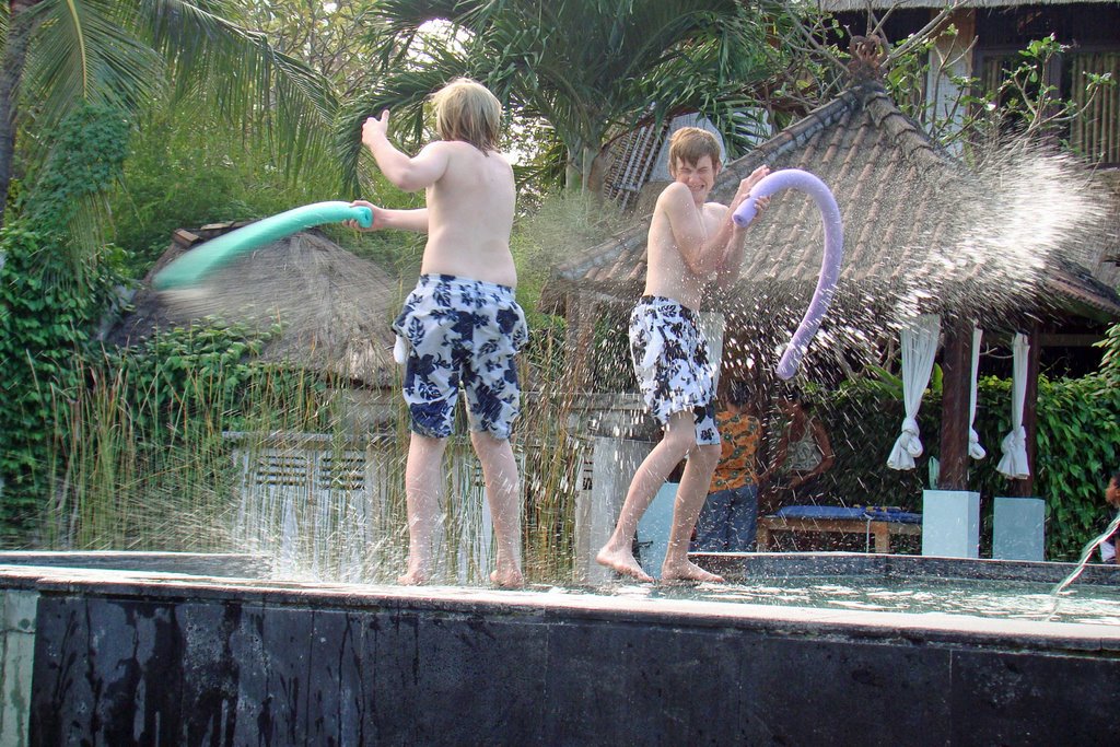 Watersports at the pool, Villa Puri Ayu by Max Melgaard