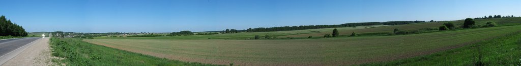 Landscape with cows by Cherepanov Timofey