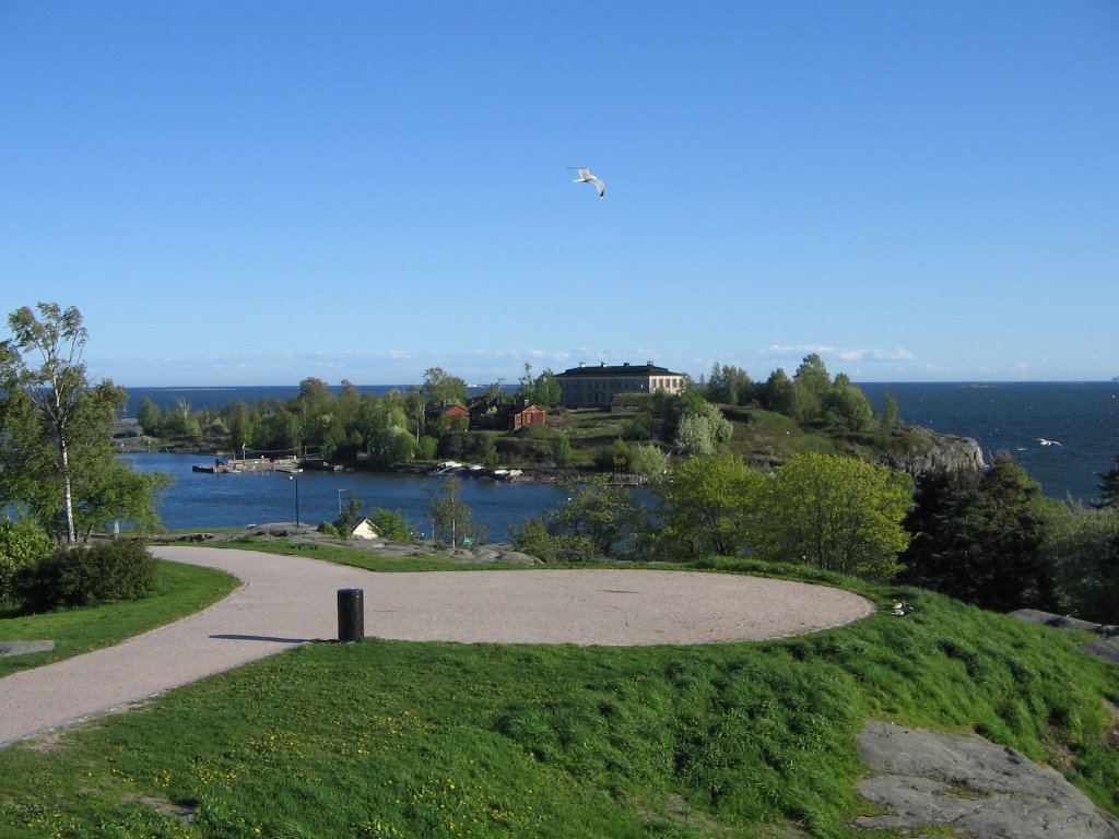 Island in front of Helsinki by ButchCoolidge