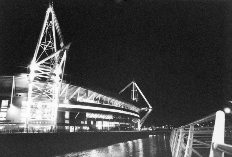 Cardiff river taff & millenium stadium by somersmith