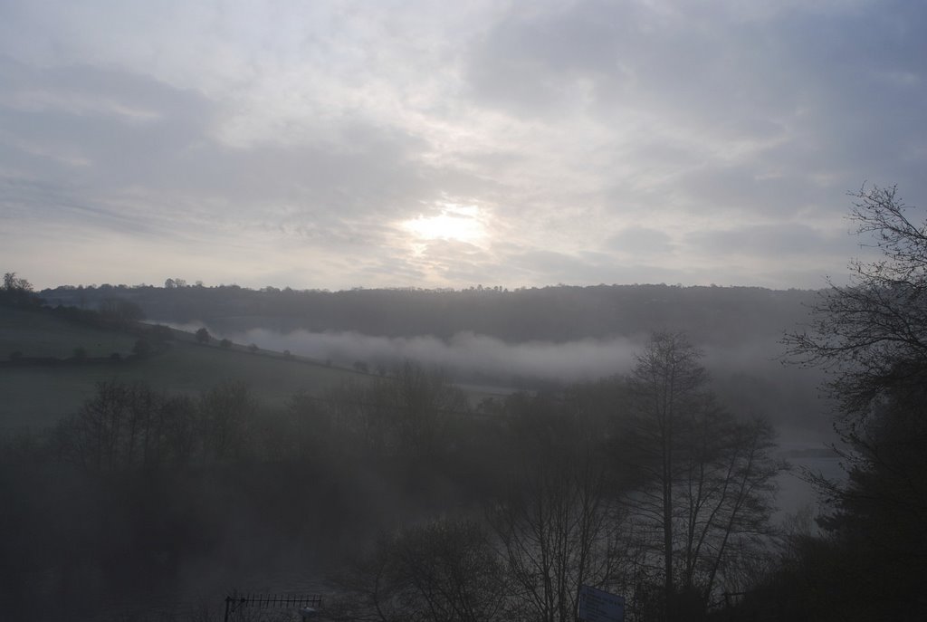 Sunrise over The Wye at Lower Lydbrook by Philip Cheverton, ci…