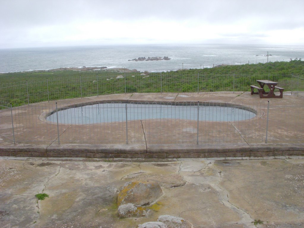 Swimming pool at Cape Columbine lighthouse by Charles Vrey