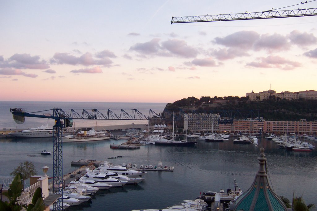 View from room of La Hermitage hotel by anne cannon