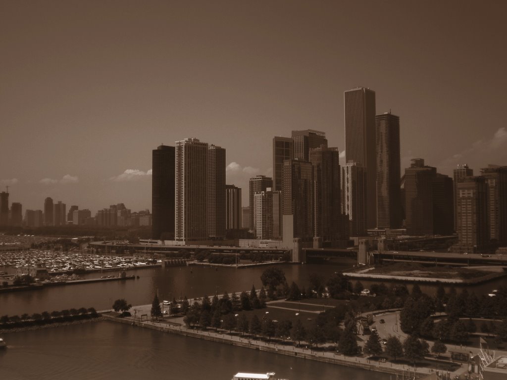 Chicago - view from the ferris wheel @ Navy Pier by SkiTrpn