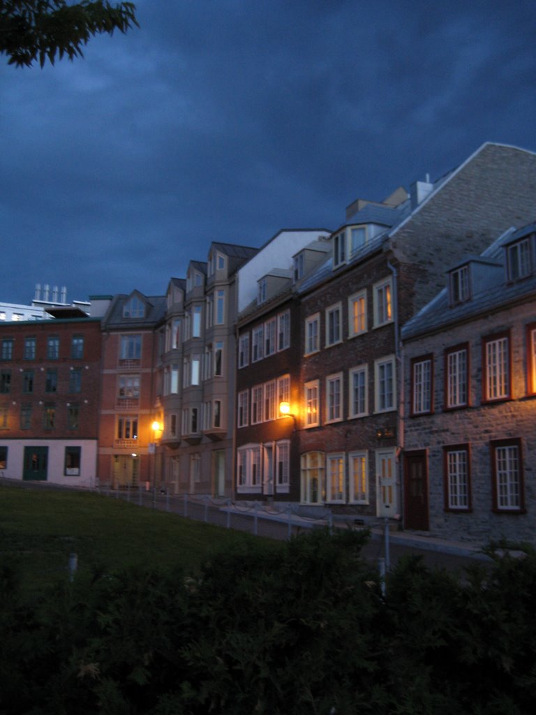 Rle de l'Ancien-Chantier, Quebec City at dusk by Travis Hill