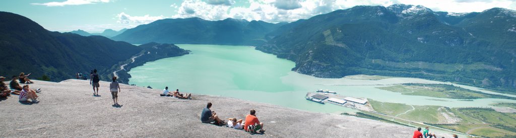 1st Peak view down Howe Sound from Stawamus Chief by Peter Chan