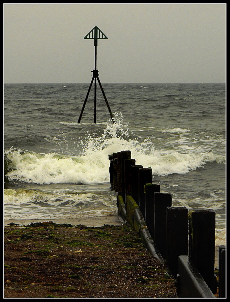 Rough Seas Exmouth by Karen James