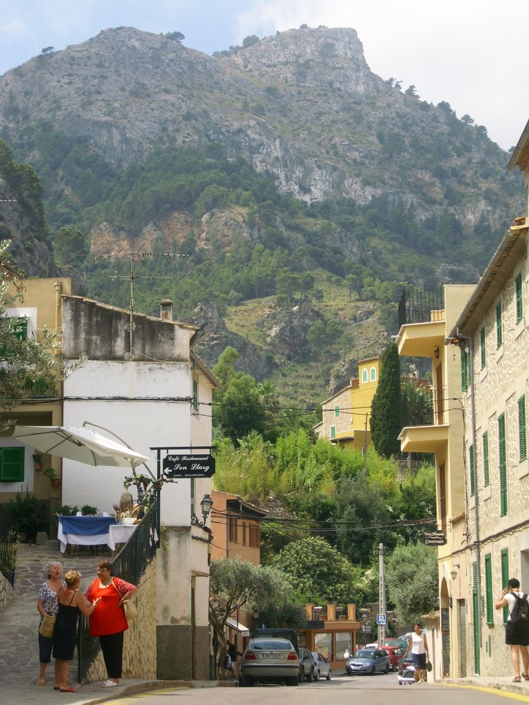 Main street in estellencs by cameliaes