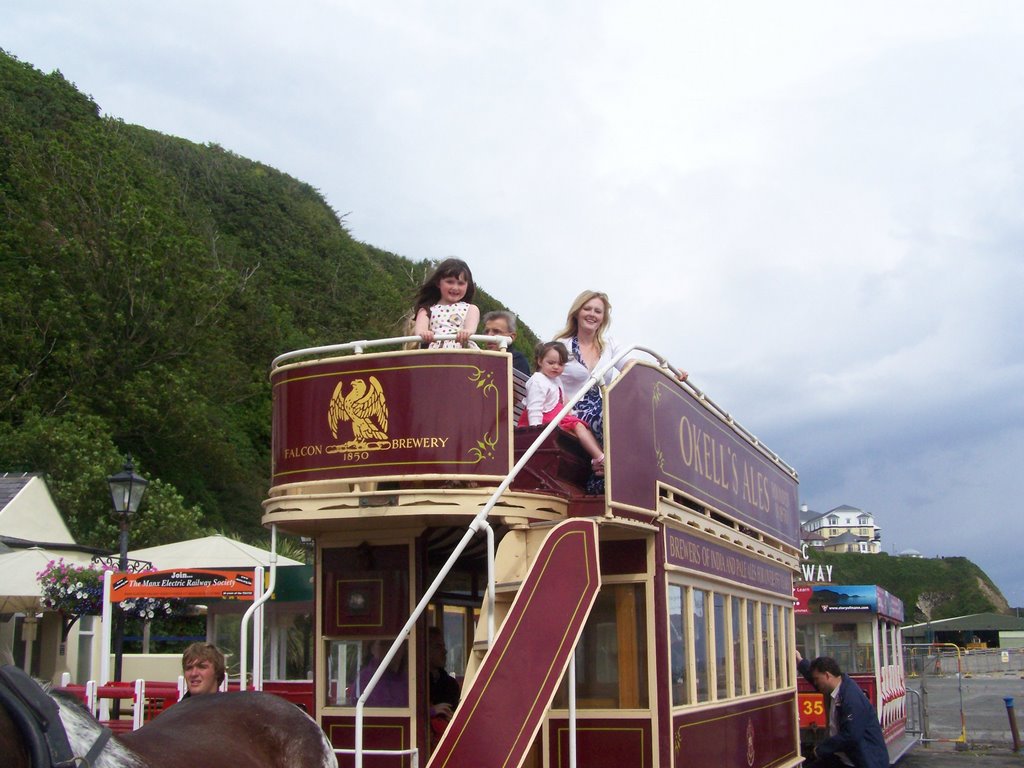 Double decker horse tram by davyward