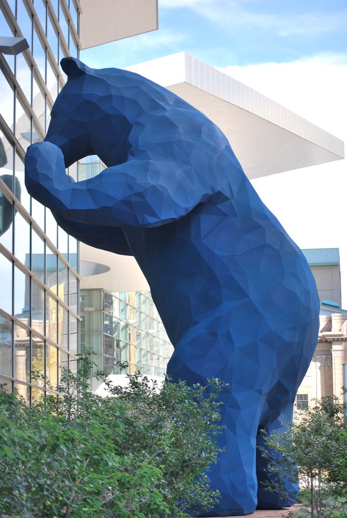 Big Blue Bear in front of the Denver Convention Center by larshe