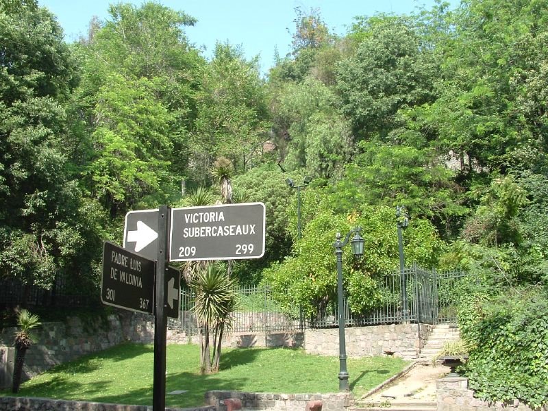 Cerro Santa Lucia from the street by Ferba