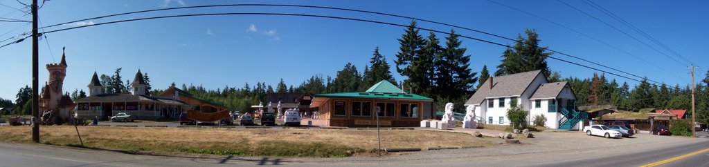 Coombs Village Center: tourist shops, church, "Goats on the Roof" aka The Old Country Market (Coombs, BC) by bio2935c