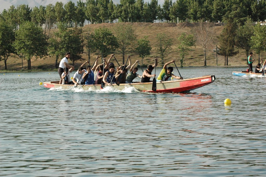 Dragon boat in azadi lake by Mohammad farkoosh