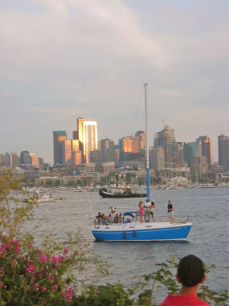 Gas Works Park, July 4th, Seattle, WA by marcia howell