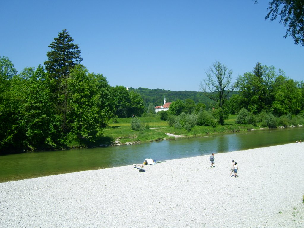 Blick zum Kloster Schäftlan by Jimminis