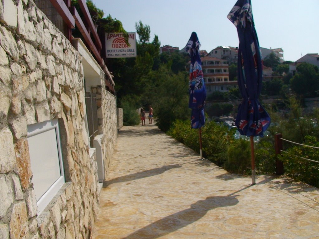 Sidewalk near Restaurant Obzor by Milan Uhlik