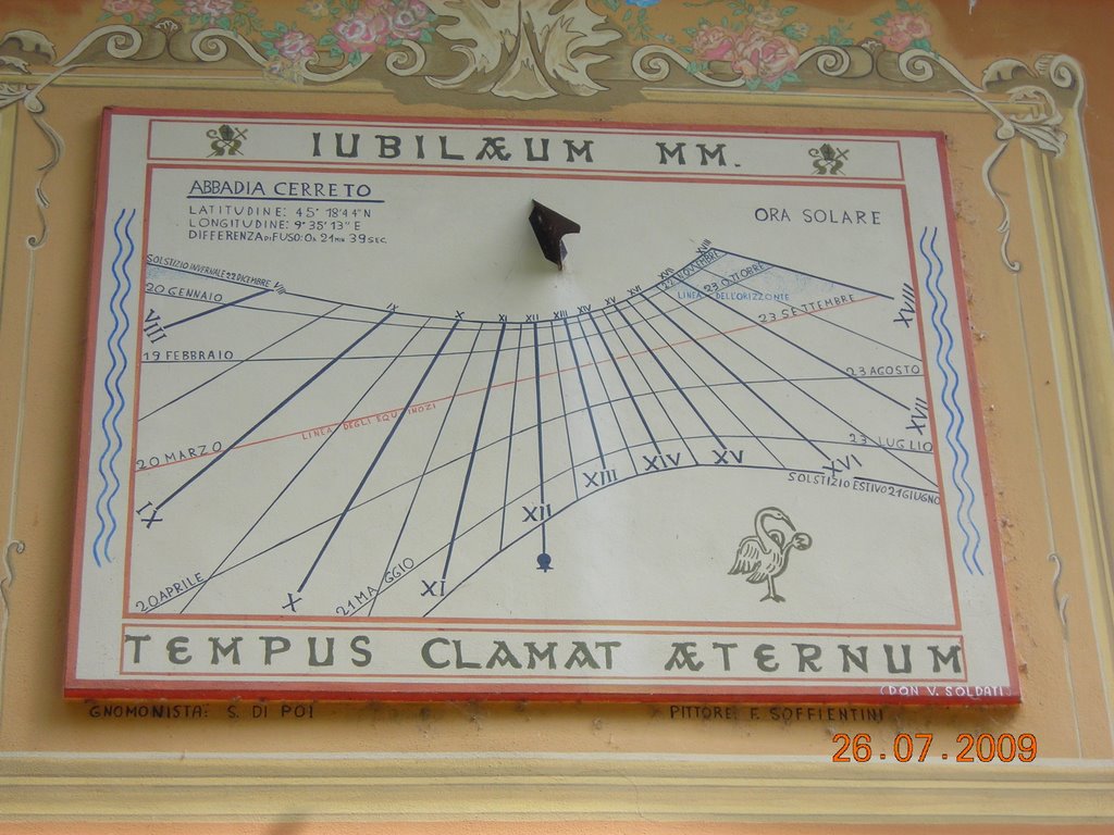 Abbadia Cerreto - Meridiana Giubileo 2000 by ermione