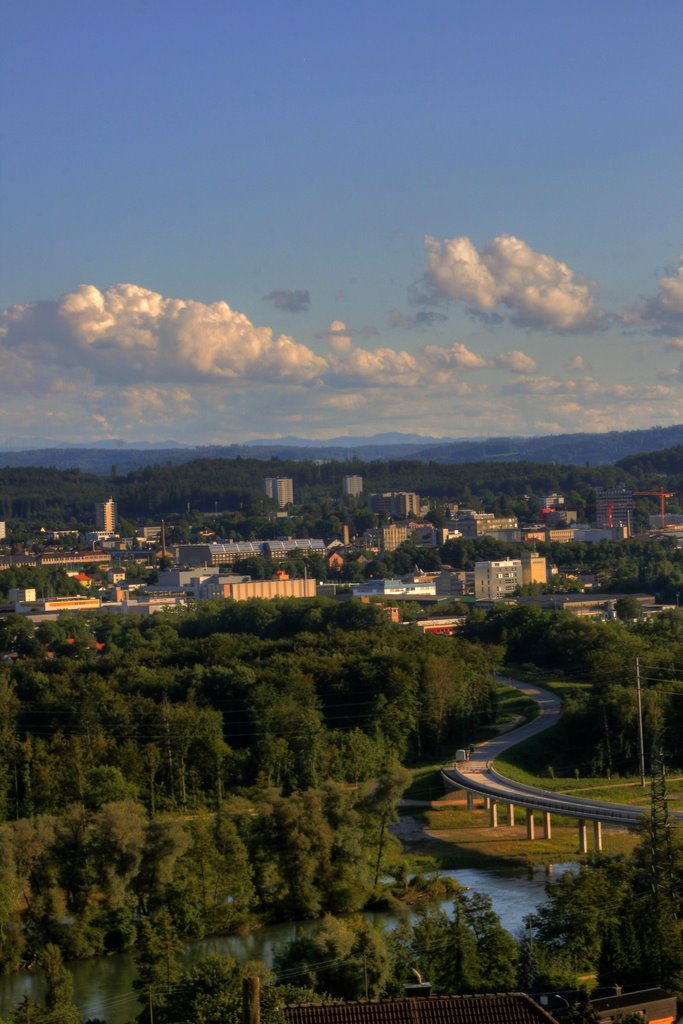 Blick von der Juraweid in Richtung Buchs by Janko Richter