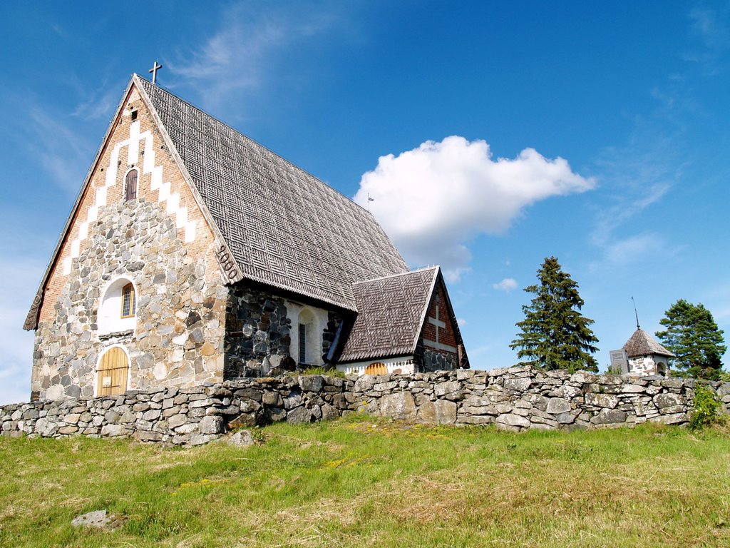 Old church of Tyrvää by minstrel