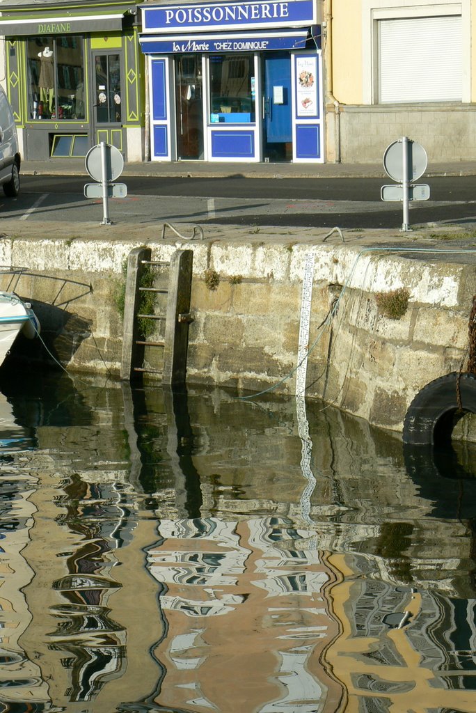 Reflets dans le bassin: le poisson est frais! by chollet-ricard