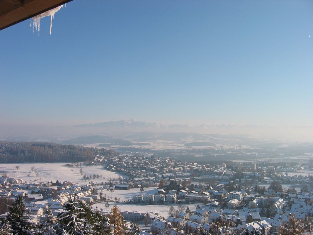 Wil Ölberg Turm im Winter mit Säntis by Trick0