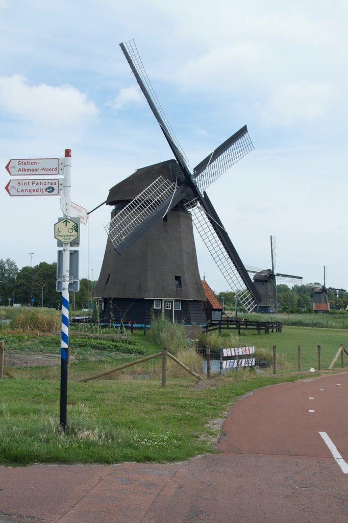 Alkmaar, windmills "De Zes Wielen" by Hans Jansen