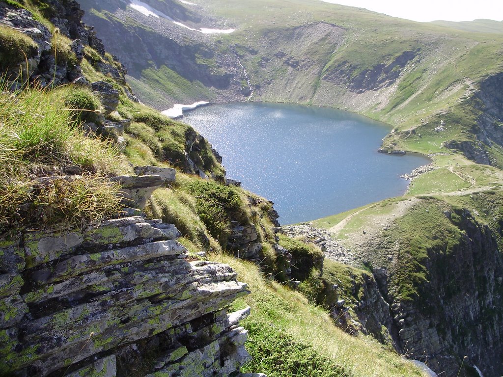 The Seven Rila's Lakes - The Eye Lake by Downtownmagic