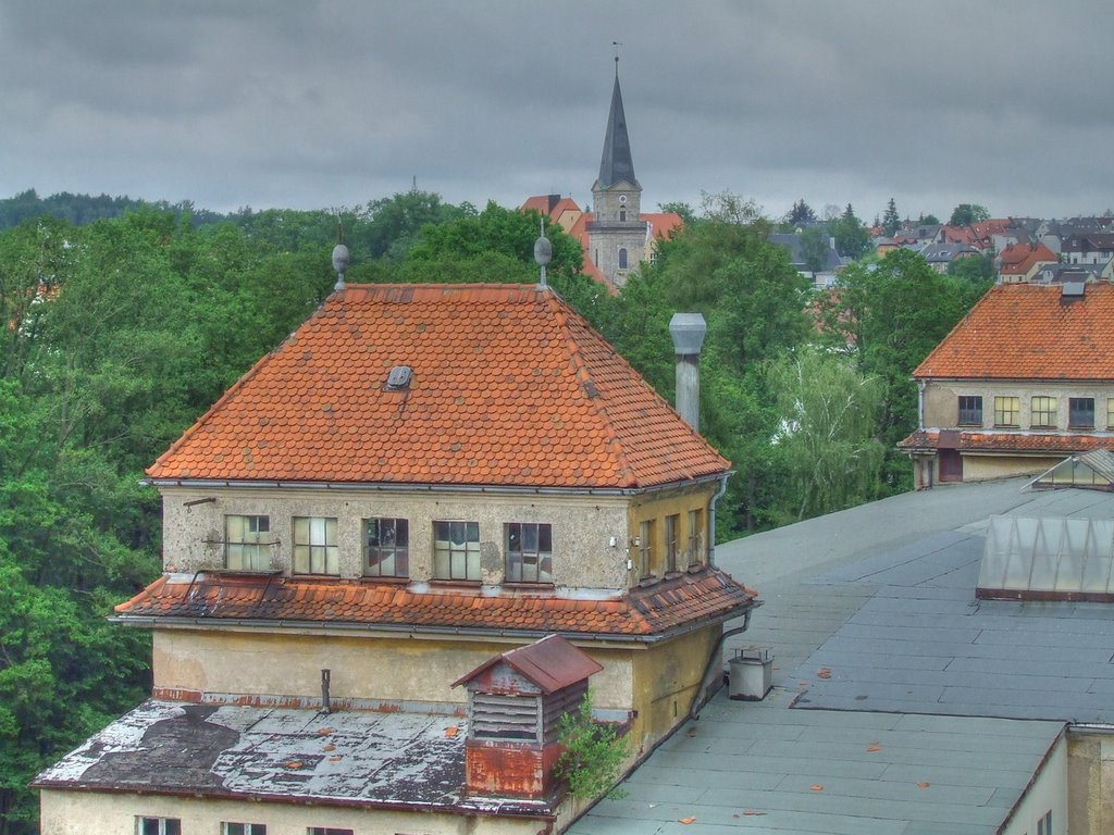 Blick zur Kirche by Dieter Beer