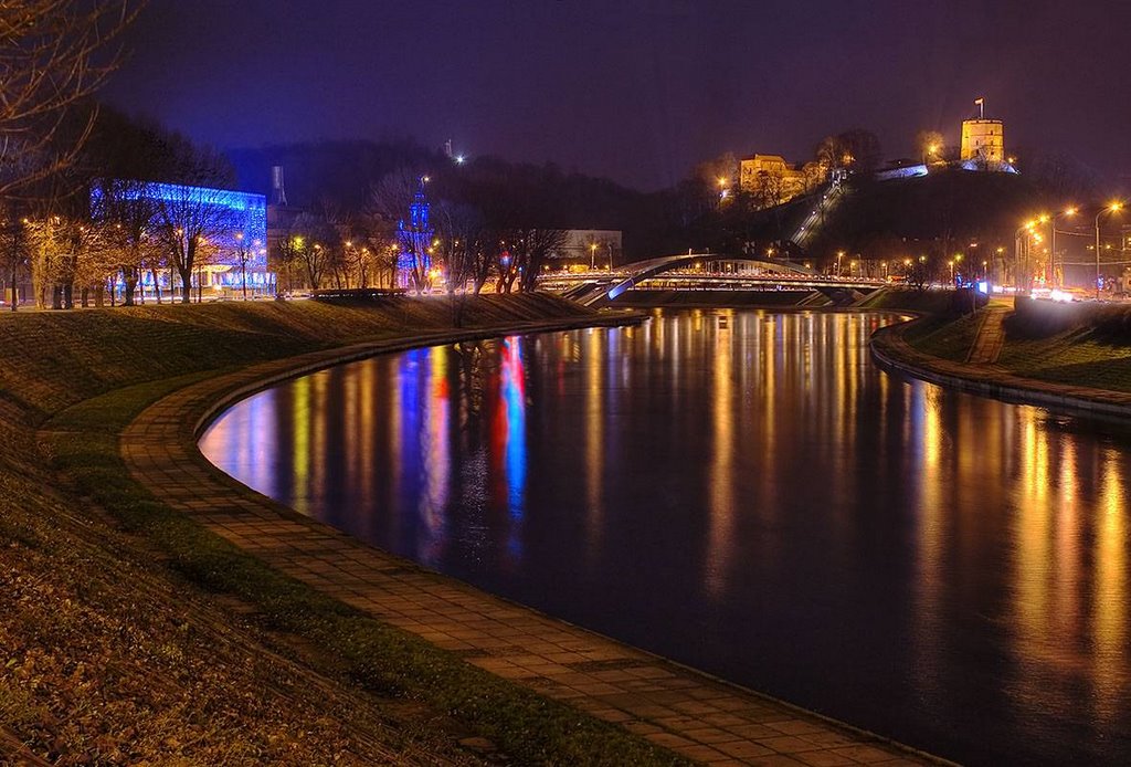 River Neris NIGHT by Dinas7