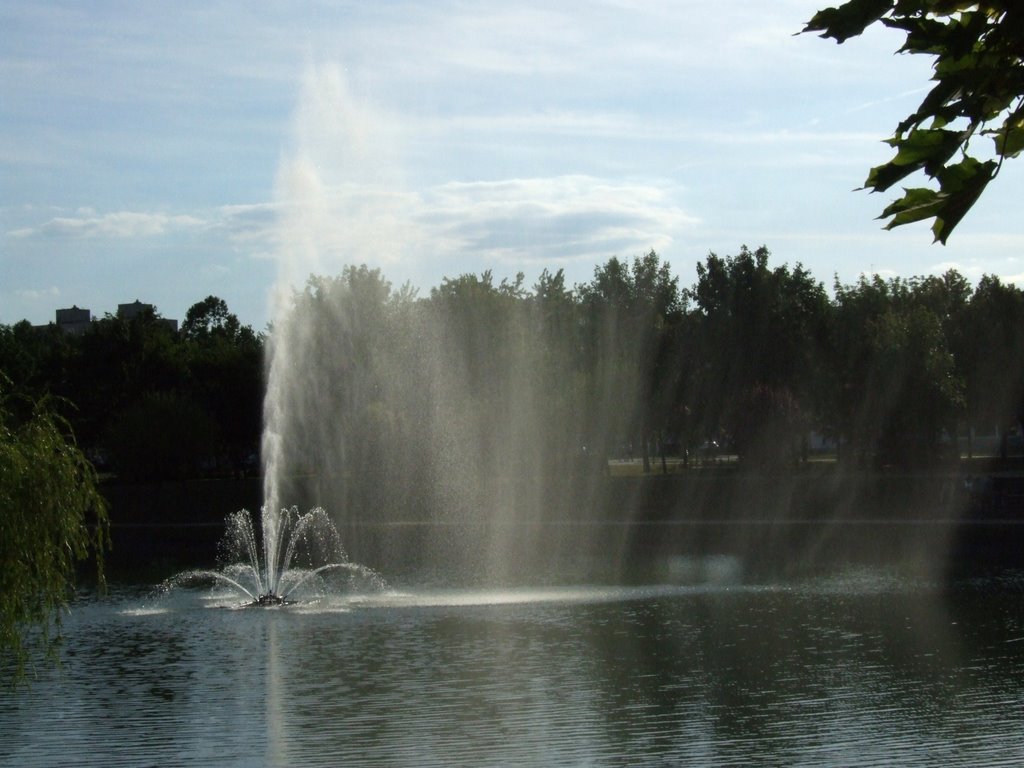 Tó a város közepén/ Fountain in the city center by Picurka