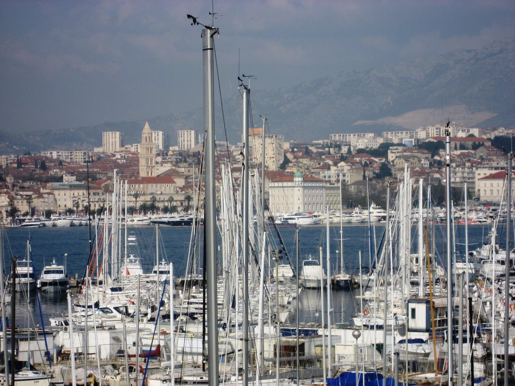 Split 2009 - view from city marina by zlatko jurković